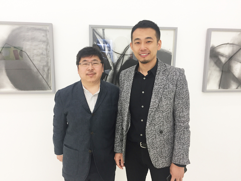 艺术家王剑和偏锋的杨大宇.