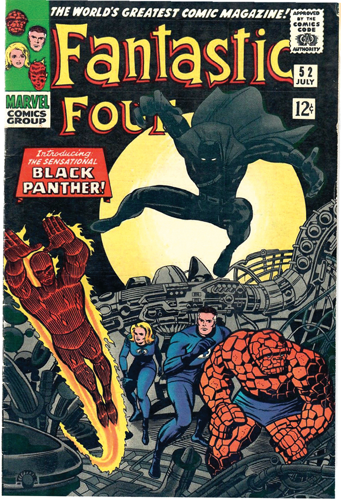 杰克·柯比和斯坦·李，《神奇四侠》封面，第52期（漫威，1966年7月）.