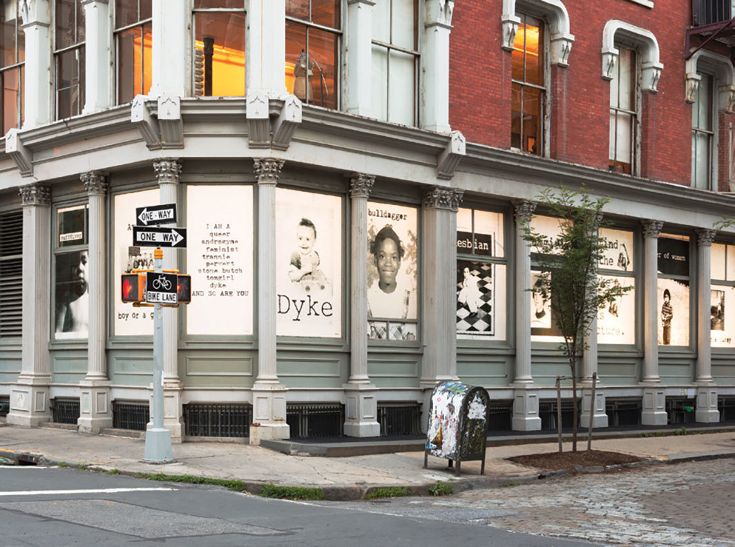 “firece pussy：你也是”展览现场，2018-19，Leslie-Lohman同性恋艺术博物馆，纽约. 摄影：Kristine Eudey.