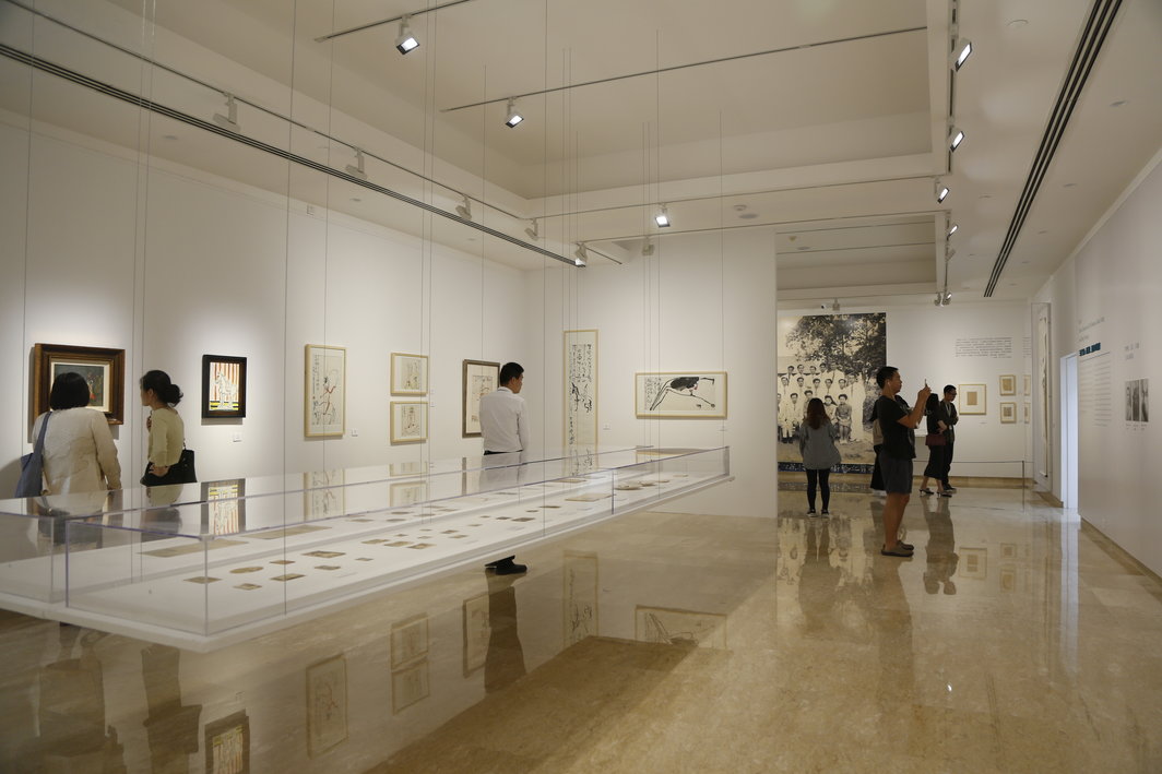 “南国：谭华牧的画日记”展览现场，2018，深圳何香凝美术馆.