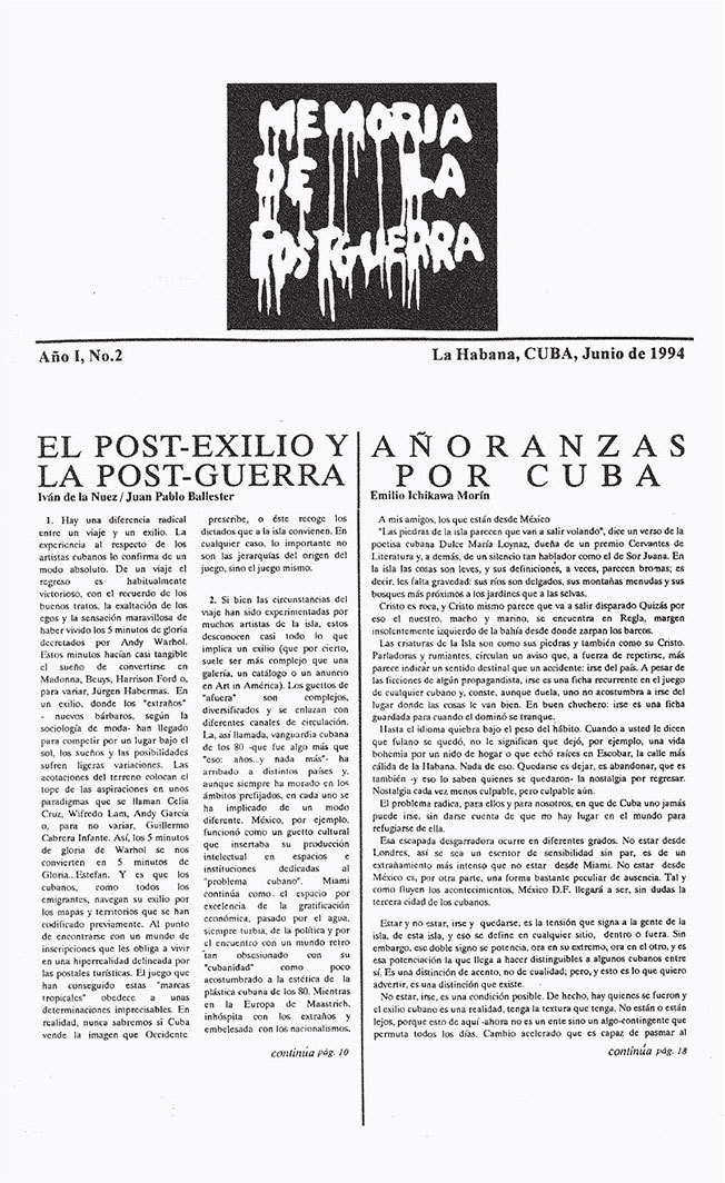塔尼亚·布鲁古拉，《战后记忆》，1994，报纸上油墨，12 1/4 × 8".