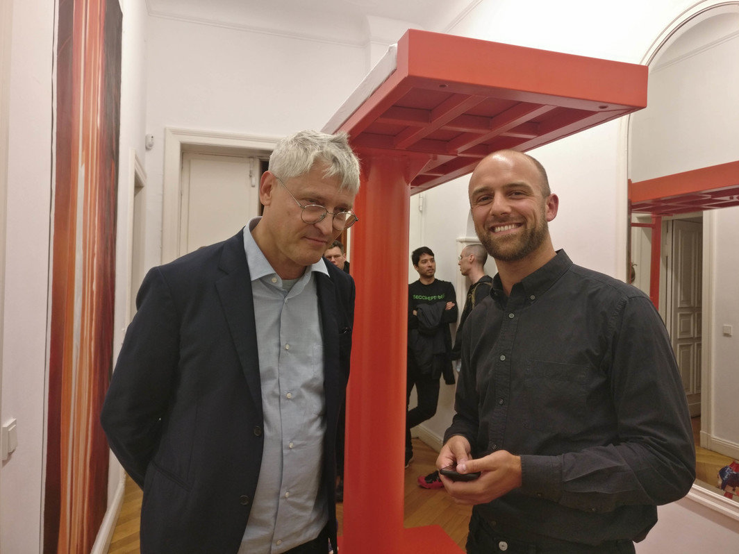 画廊主Daniel Buchholz和Filippo Weck.