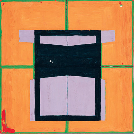 乔·贝尔，《无题》，1960，纸上拼贴及水粉，6 x 6".