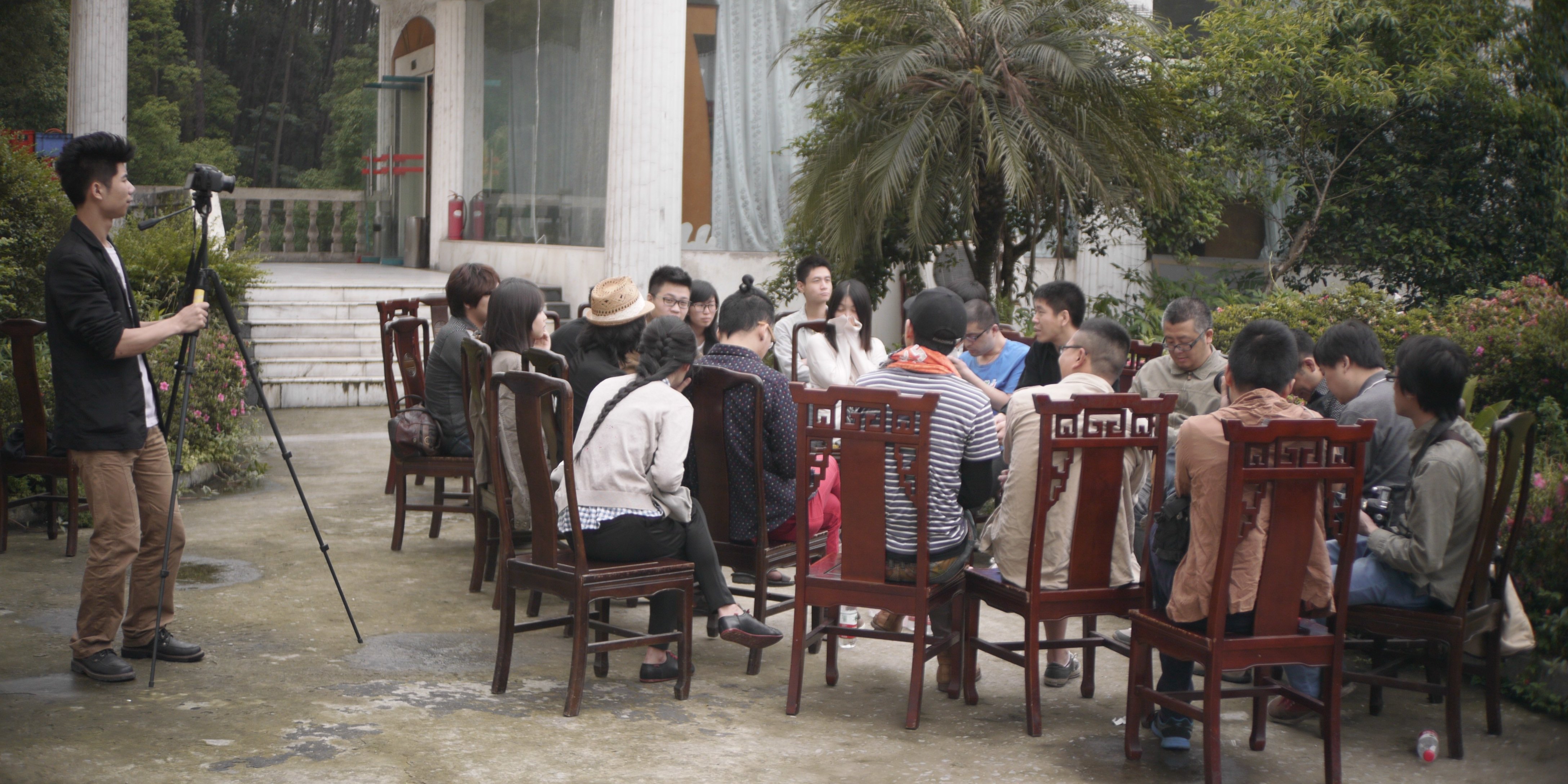 “外省青年”项目讨论现场，2010年重庆.