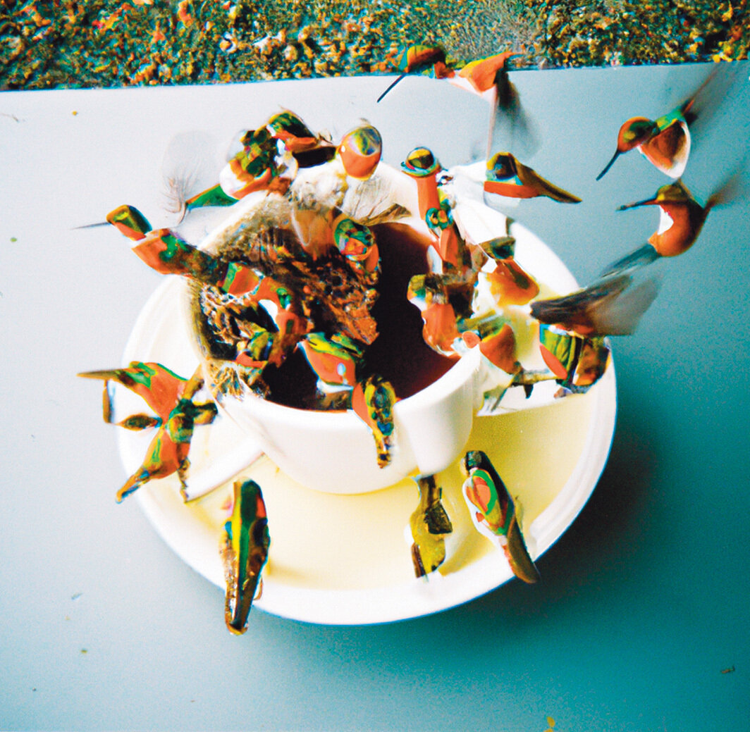 阿维娃·西尔弗曼（Aviva Silverman），《我们遇到的每个人其实都是新的人》（ each person we meet is actually someone new ），2022，数字图像. 