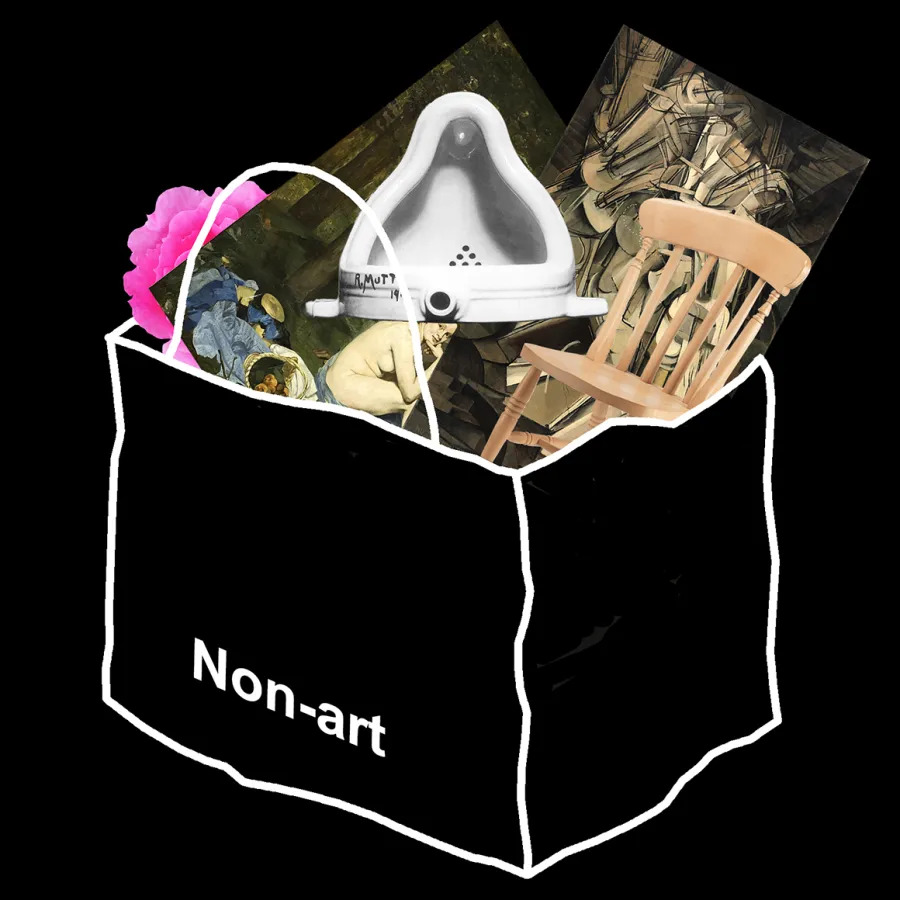 蒂埃里·德·迪弗的非艺术袋子插图，2015. 