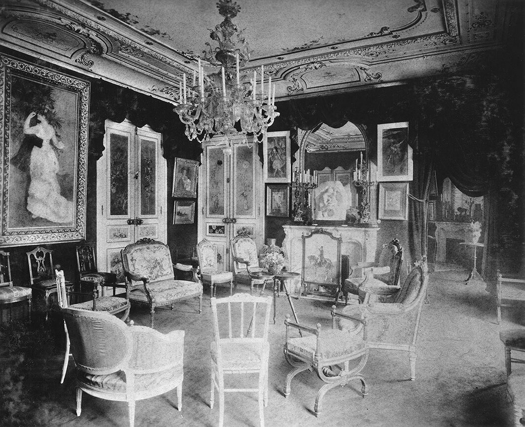 保罗·杜朗-卢埃尔（Paul Durand-Ruel）的艺术沙龙，巴黎罗马街35号，约1900-10年.