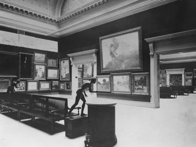 第二届卡内基国际展现场，1897-98，卡内基艺术博物馆，匹兹堡. 