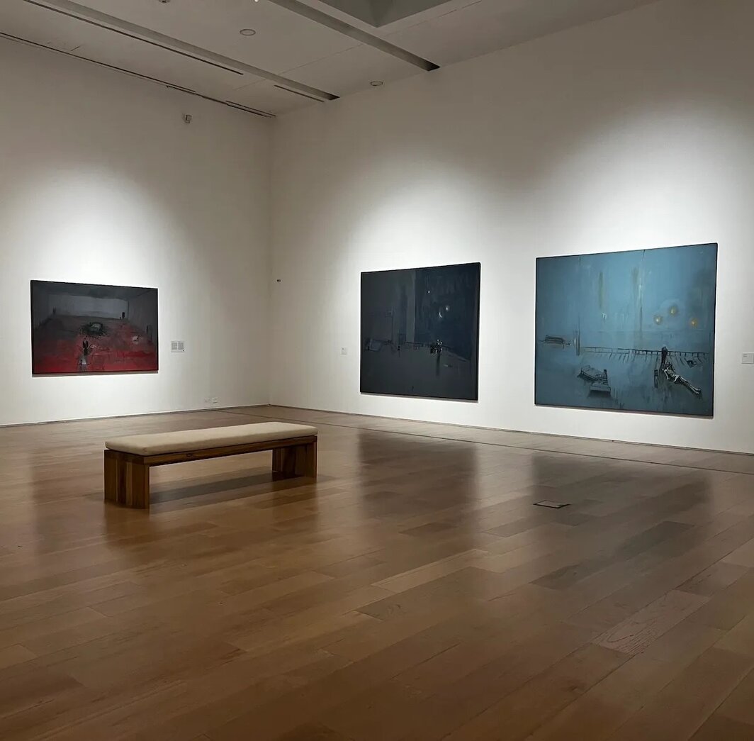 布宜诺斯艾利斯拉丁美洲艺术博物馆（Malba）吉列尔莫·奎特卡（Guillermo Kuitca）个展现场. 