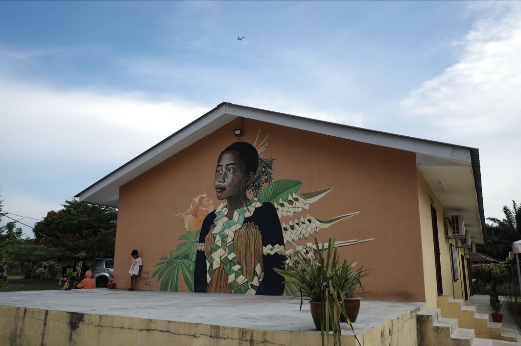 临近吉隆坡国际机场的甘巴斯岛原住民社区文化中心.