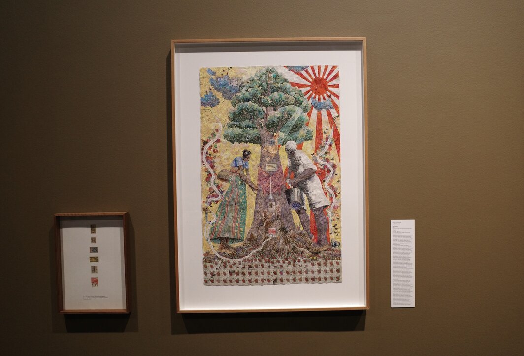 章永佳，《轮》，2013. “种植园情节”展览现场，吉隆坡伊尔罕艺术中心，2025.