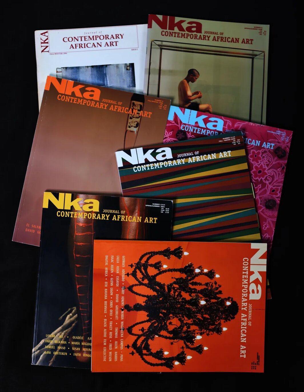 《Nka：当代非洲艺术期刊》封面，约1994-2004年. 图片提供：Chika Okeke-Agulu.