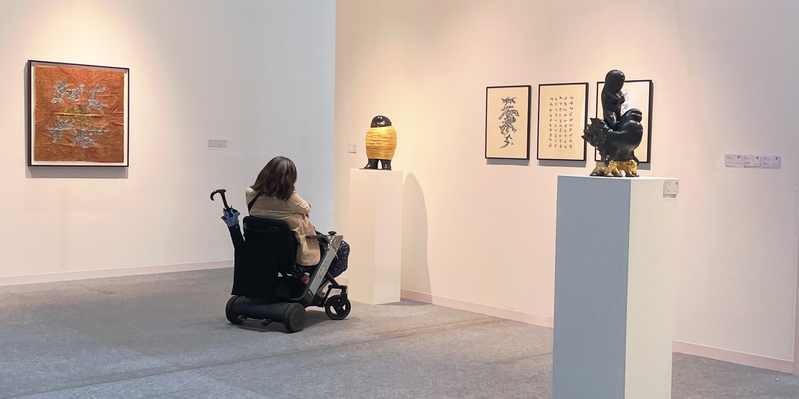 ART TAIPEI现场，亚洲艺术中心展位一角. 全文摄影：陆冉.