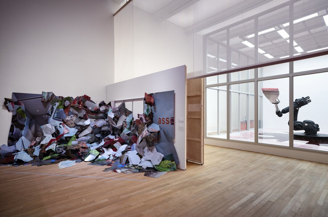 “保持在线：云中游荡”展览现场，2025，图片提供：大馆当代美术馆，摄影：关尚智.