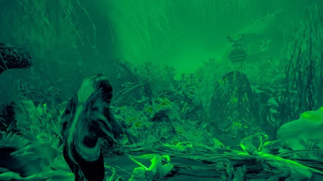 莱奥·卡斯塔涅达，《Camoflux：关卡与头目》，2023-25，超高清电子游戏，彩色，有声.