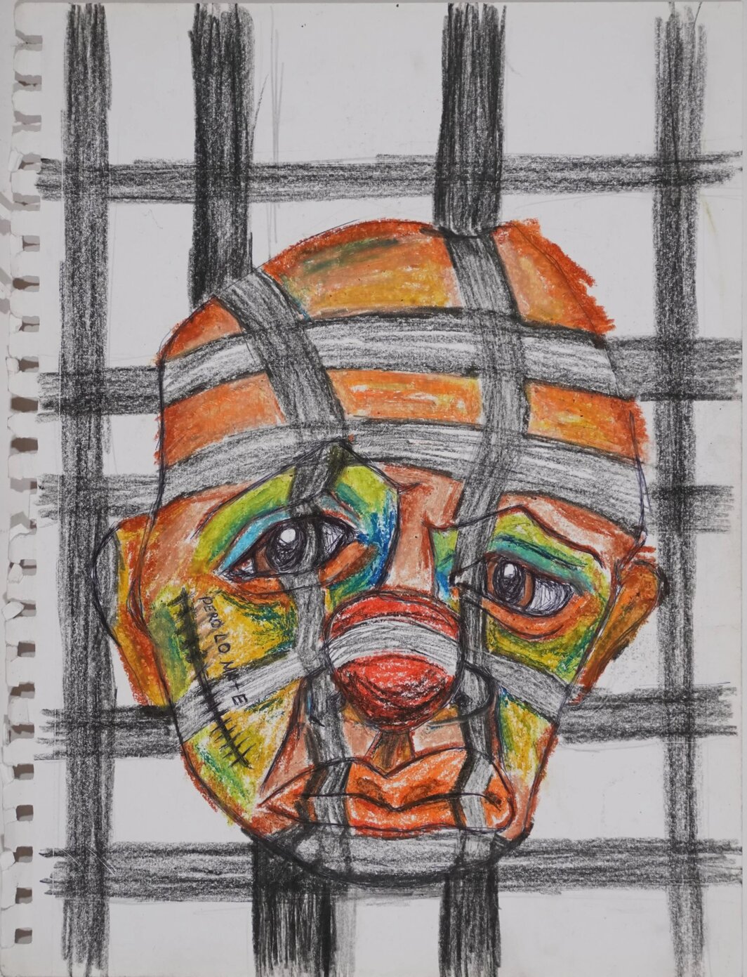 路易斯·曼努埃尔·奥特罗·阿尔坎塔拉，“小丑”（Clowns）系列，2021. 图片由艺术家提供.