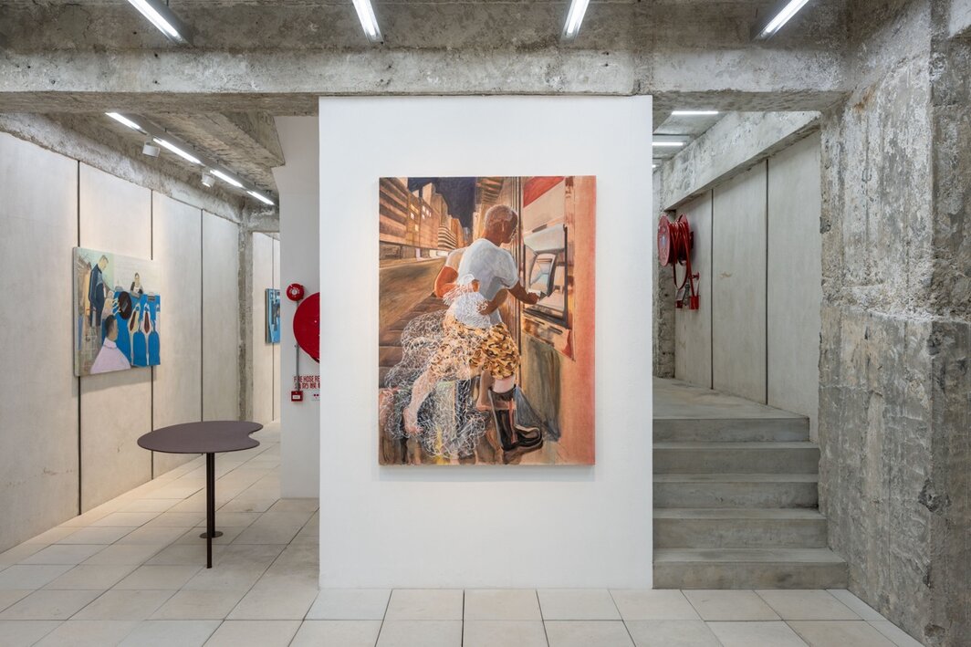 王晓曲，“镜中栖居”展览现场，马凌画廊. 图片致谢马凌画廊.