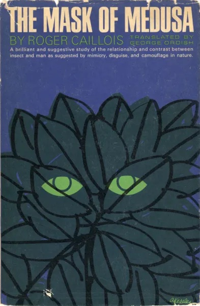 罗杰·卡卢瓦，《美杜莎的面具》封面.（Clarkson N. Potter出版社，1960.） 